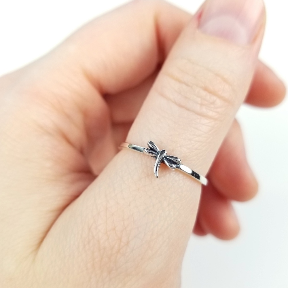 The {Dainty Dragonfly Ring} .925 Sterling Silver
